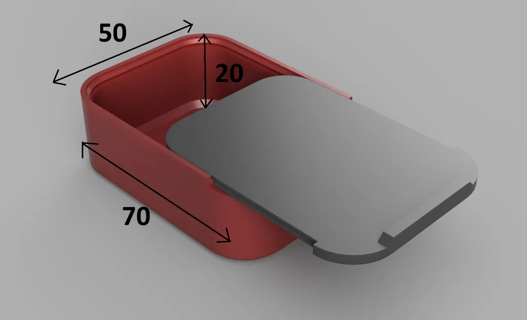 Slide Box 7x5x2 cm: Hộp đựng đồ thông minh, in 3D cực nhanh - Image 1