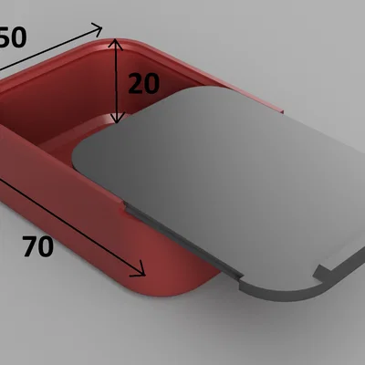 Slide Box 7x5x2 cm: Hộp đựng đồ thông minh, in 3D cực nhanh