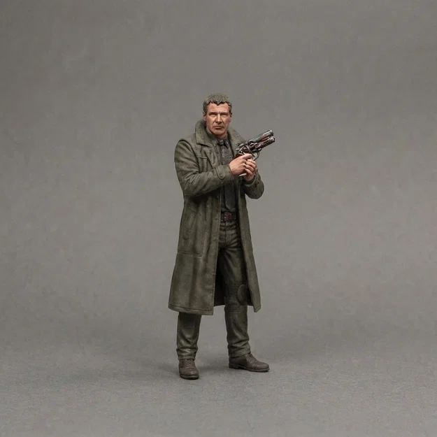 Mô hình 3D Rick Deckard Bladerunner 1982 tinh xảo - Image 2