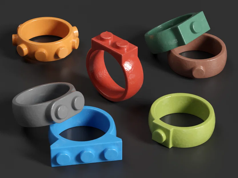 Chiếc Nhẫn Gạch Lắp Ráp Sáng Tạo - Image 1