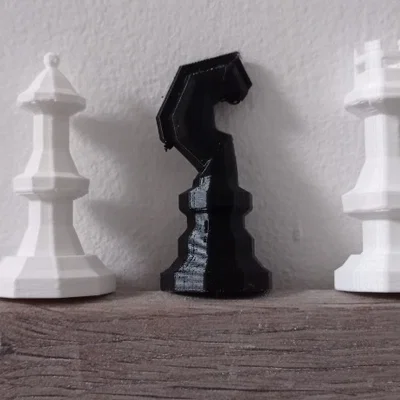 Mô hình quân cờ vua thiết kế tối giản in 3D độc đáo