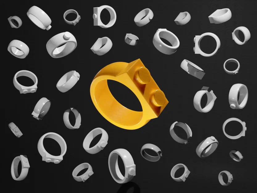 Chiếc Nhẫn Gạch Lắp Ráp Sáng Tạo - Image 3