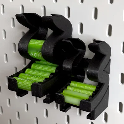 Skadis Wave FIFO Battery Holder (Remix) - Khay pin AA/AAA gắn Skadis