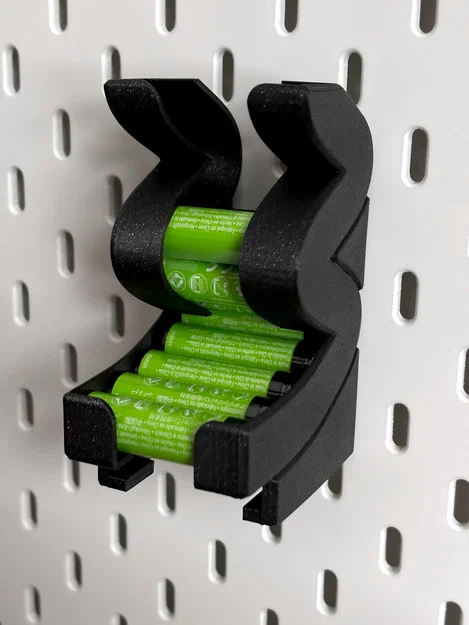 Skadis Wave FIFO Battery Holder (Remix) - Khay pin AA/AAA gắn Skadis - Image 2