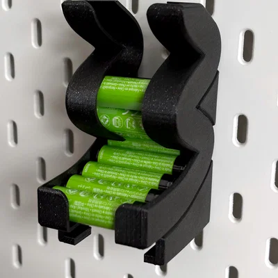 Skadis Wave FIFO Battery Holder (Remix) - Khay pin AA/AAA gắn Skadis