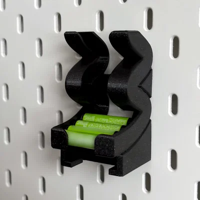 Skadis Wave FIFO Battery Holder (Remix) - Khay pin AA/AAA gắn Skadis