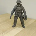 Mô hình lính cứu hỏa (Firefighter Miniature) sắc nét cho người yêu in 3D - Thumbnail 2
