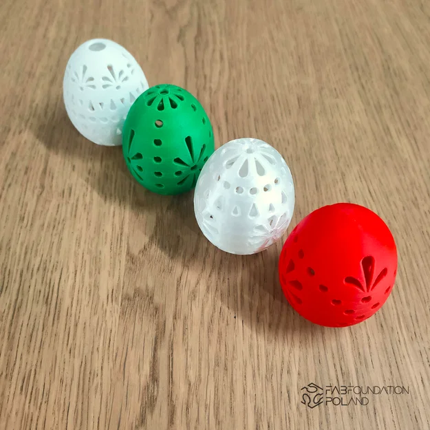 Bộ trứng Phục sinh hoa văn truyền thống - Mô hình in 3D - Image 2