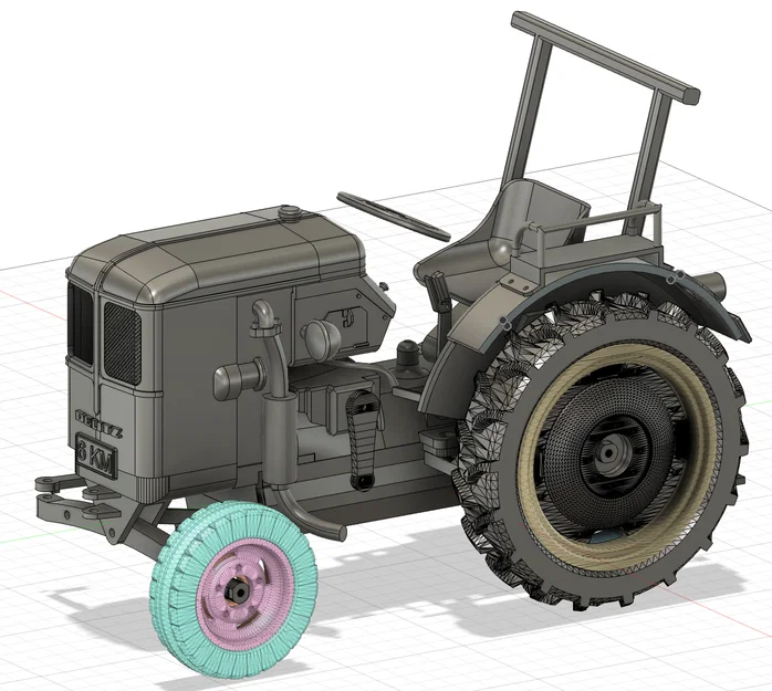 OpenRc Tractor Deutz F1L 514 đời 1951 - Image 4