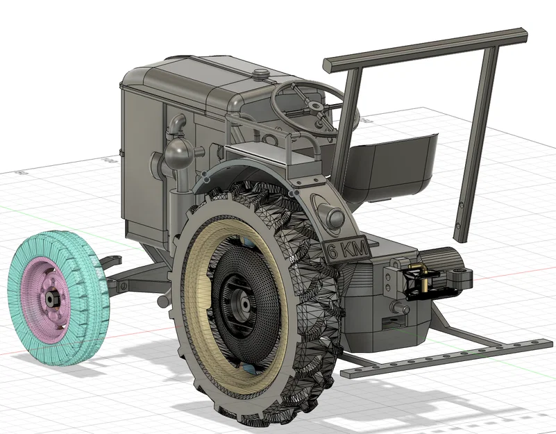 OpenRc Tractor Deutz F1L 514 đời 1951 - Image 5