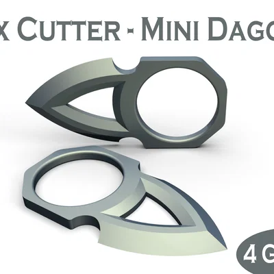 Mẫu dao rọc thùng mini độc đáo - Chỉ 4 gram nhựa in 3D