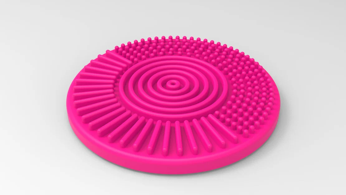 Miếng làm sạch cọ trang điểm (Makeup brush cleaner) in 3D tiện lợi - Image 1
