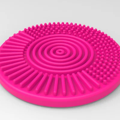 Miếng làm sạch cọ trang điểm (Makeup brush cleaner) in 3D tiện lợi