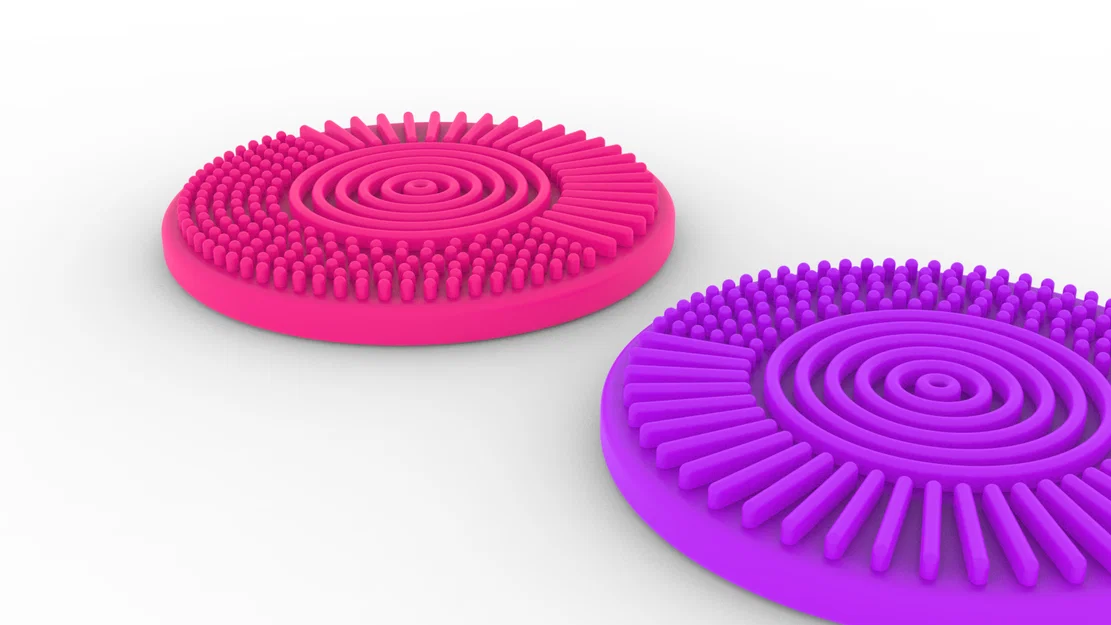 Miếng làm sạch cọ trang điểm (Makeup brush cleaner) in 3D tiện lợi - Image 2