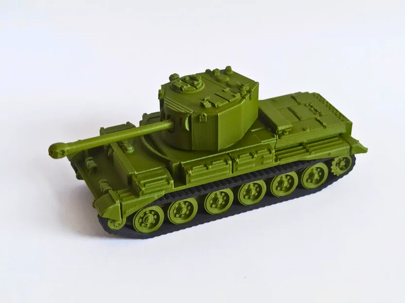 Mô hình xe tăng Cruiser Mk VIII Challenger 1/72 in 3D cực chi tiết - Image 1