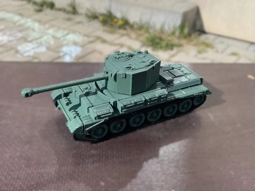 Mô hình xe tăng Cruiser Mk VIII Challenger 1/72 in 3D cực chi tiết - Image 2