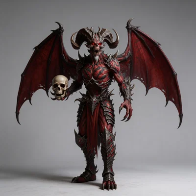 Mô hình 3D Prince of Darkness 3 - Hoàng tử Bóng đêm siêu chi tiết