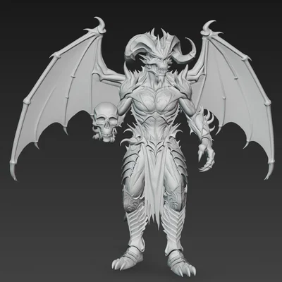 Mô hình 3D Prince of Darkness 3 - Hoàng tử Bóng đêm siêu chi tiết