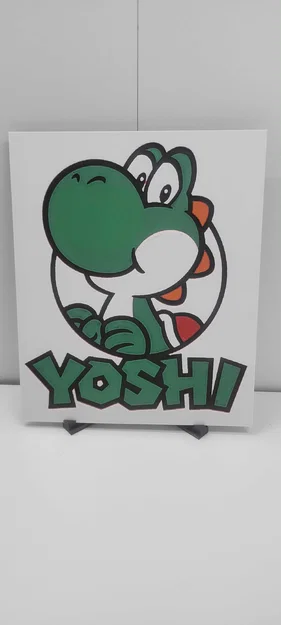 Mô hình Yoshi Mario (HueForge) - Image 1