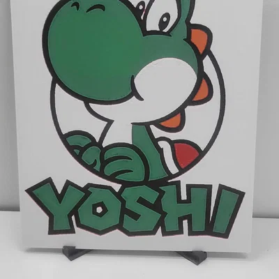 Mô hình Yoshi Mario (HueForge)