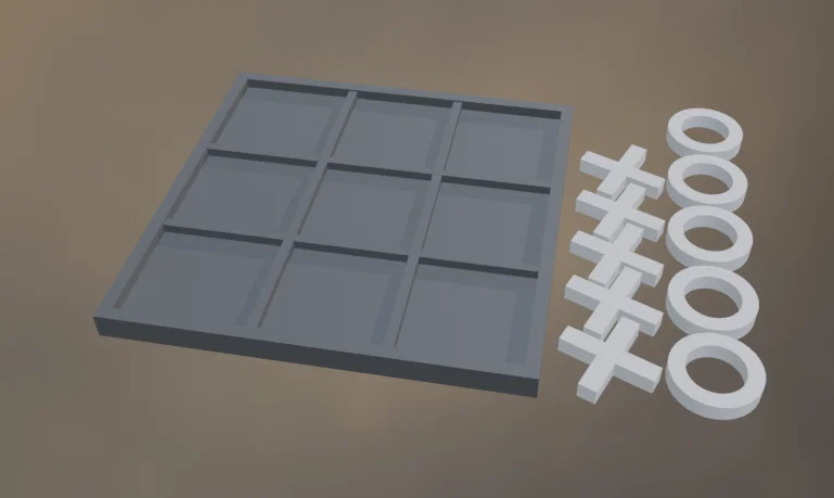 Bộ cờ Tic Tac Toe mini in 3D giải trí - Image 2