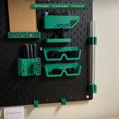 Skadis Glasses - Giá treo kính cho bảng lỗ IKEA Skadis