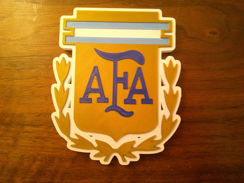 Mô hình logo đội tuyển quốc gia Argentina (AFA) - In 3D trang trí - Image 1