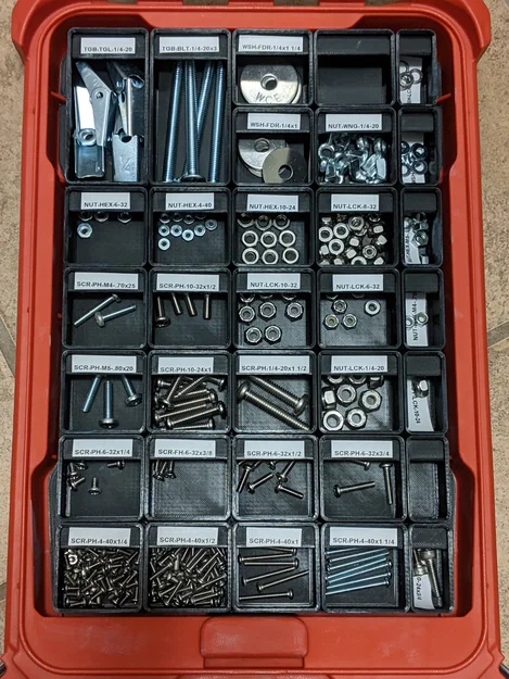 Khay Lót Gridfinity Cho Hộp Milwaukee Packout Low Profile Organizer - Image 1