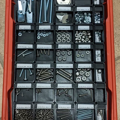 Khay Lót Gridfinity Cho Hộp Milwaukee Packout Low Profile Organizer