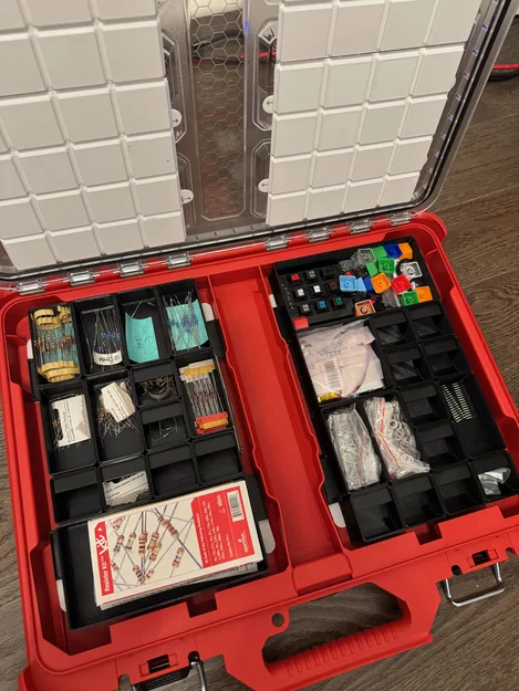 Miếng lót Gridfinity cho thùng Milwaukee Packout Low Profile Compact - Image 2