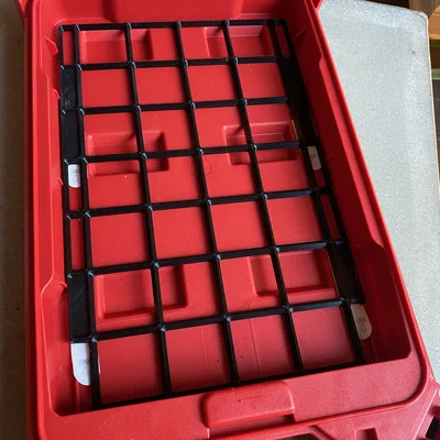 Miếng lót Gridfinity cho thùng Milwaukee Packout Low Profile Compact