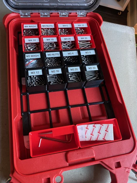 Miếng lót Gridfinity cho thùng Milwaukee Packout Low Profile Compact - Image 6