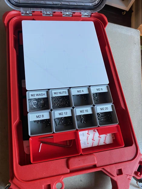 Miếng lót Gridfinity cho thùng Milwaukee Packout Low Profile Compact - Image 8