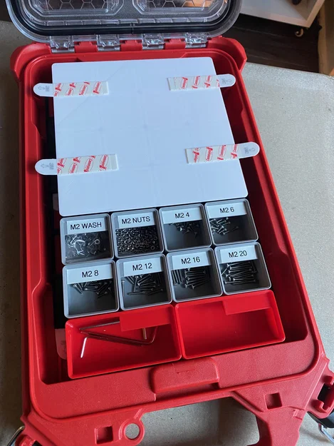 Miếng lót Gridfinity cho thùng Milwaukee Packout Low Profile Compact - Image 9