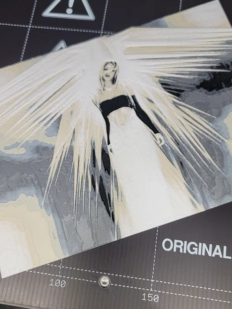 Mẫu in 3D Angel Tattoo HueForge - Image 2