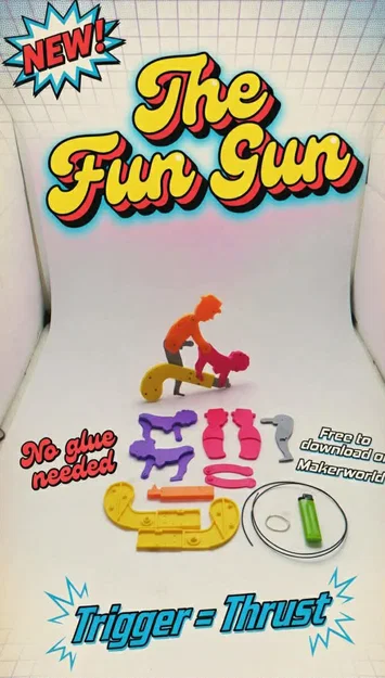Fun Gun - Khẩu súng vui nhộn in 3D cực độc - Image 1
