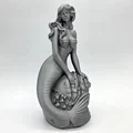 Tượng Nàng Tiên Cá Nghệ Thuật (Classic Mermaid) Trang Trí Để Bàn - Thumbnail 3