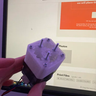 Curtain Gear + Gearbox v2 (Bánh răng rèm + hộp số v2)