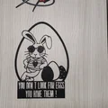 Mô hình trang trí chú thỏ cool ngầu cho lễ Phục sinh - Thumbnail 1