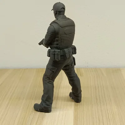 Mô hình nhân vật cảnh sát (Police Officer) sắc nét cho in 3D