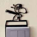 Mô hình trang trí công tắc/ổ cắm Snoopy – Mẫu in 3D 4 - Thumbnail 1