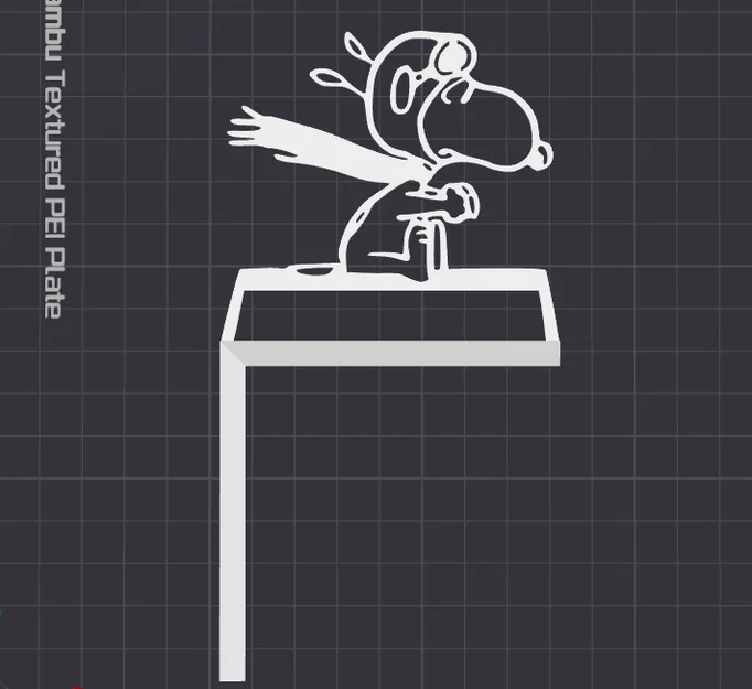Mô hình trang trí công tắc/ổ cắm Snoopy – Mẫu in 3D 4 - Image 2