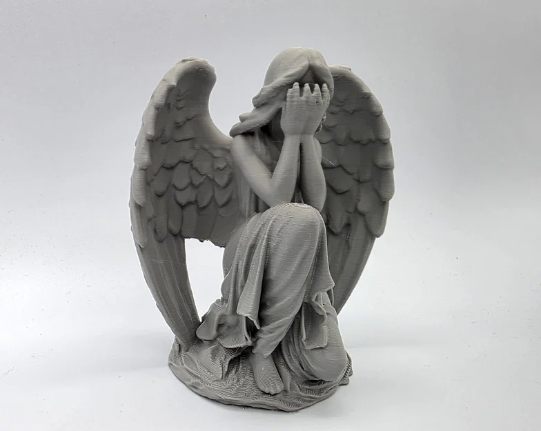 Mô hình tượng thiên thần quỳ khóc (Kneeling Weeping Angel Statue) - Image 2