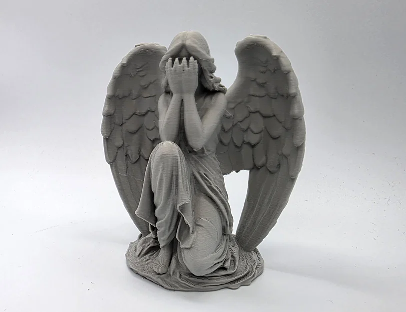 Mô hình tượng thiên thần quỳ khóc (Kneeling Weeping Angel Statue) - Image 3