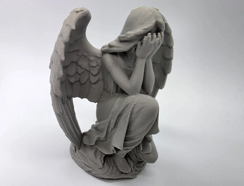 Mô hình tượng thiên thần quỳ khóc (Kneeling Weeping Angel Statue) - Image 5
