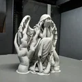 Mô hình tượng thiên thần quỳ khóc (Kneeling Weeping Angel Statue) - Thumbnail 8