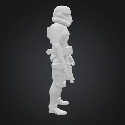 Mô hình Stormtrooper Star Wars: File in 3D chi tiết cho fan sưu tầm