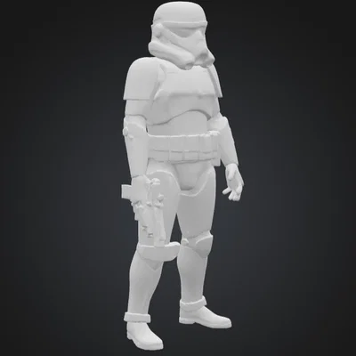 Mô hình Stormtrooper Star Wars: File in 3D chi tiết cho fan sưu tầm