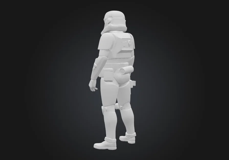 Mô hình Stormtrooper Star Wars: File in 3D chi tiết cho fan sưu tầm - Image 3