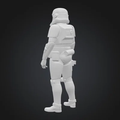 Mô hình Stormtrooper Star Wars: File in 3D chi tiết cho fan sưu tầm